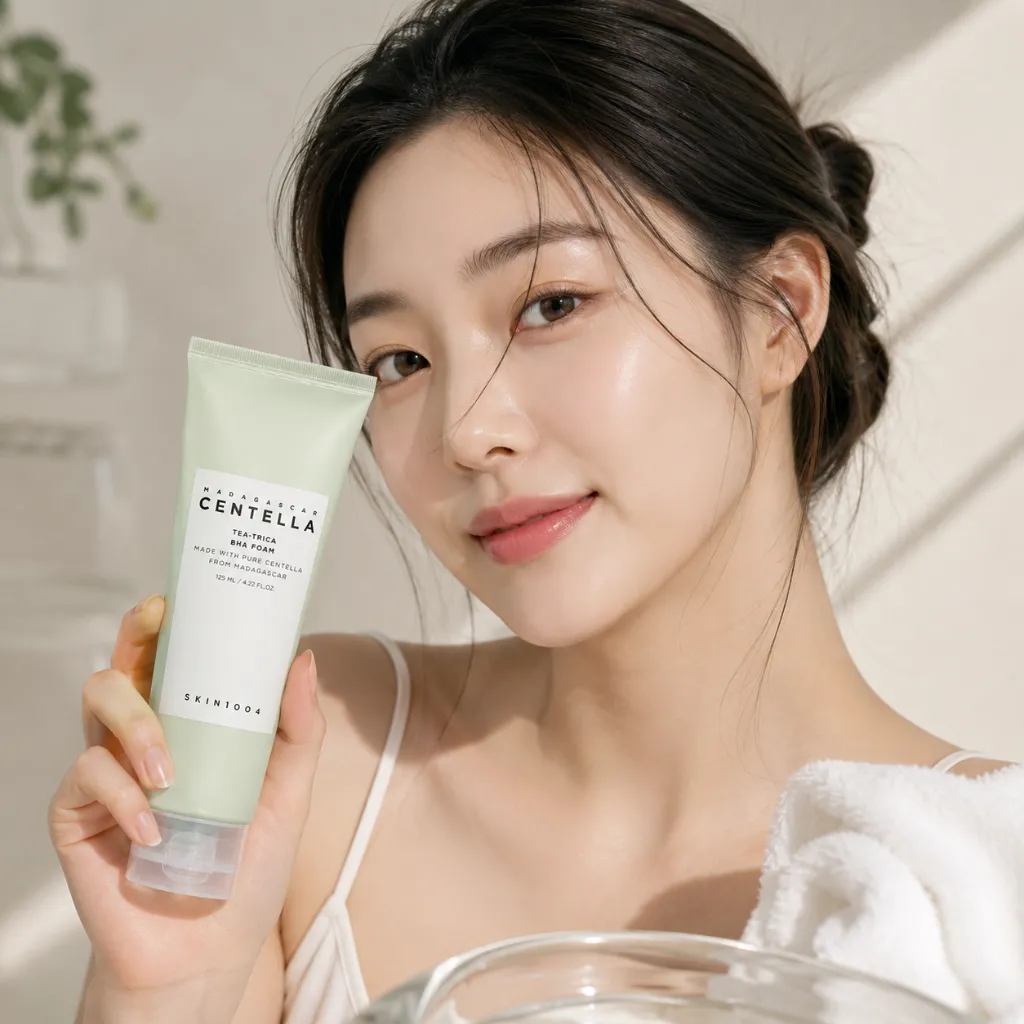SKIN1004-Madagascar-Centella-Tea-Trica-Bha-Foam-125ml-modelo.webp