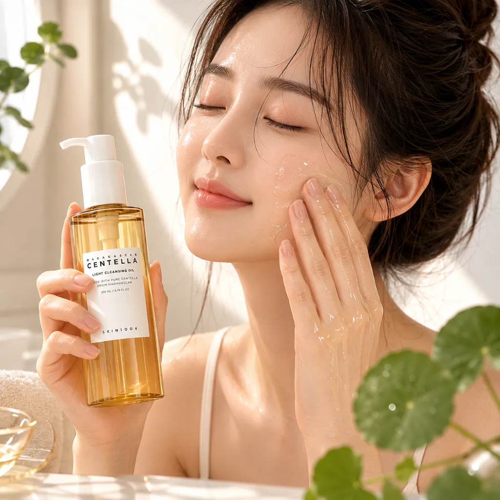 SKIN1004-Madagascar-Centella-Light-Cleansing-Oli-200ml-modelo-2.webp