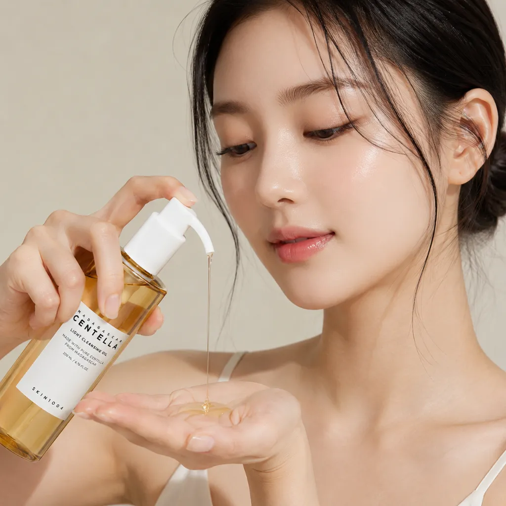 SKIN1004-Madagascar-Centella-Light-Cleansing-Oli-200ml-modelo-1.webp