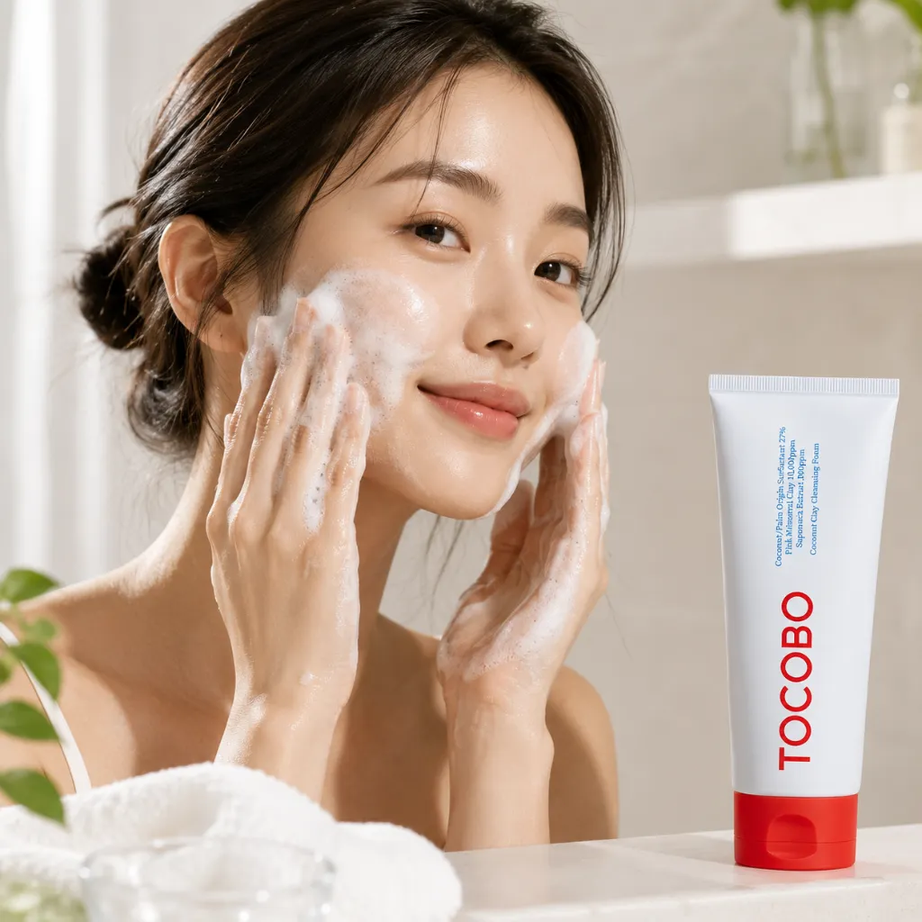 TOCOBO-Coconut-Clay-Cleansing-Foam-150ml-modelo.webp