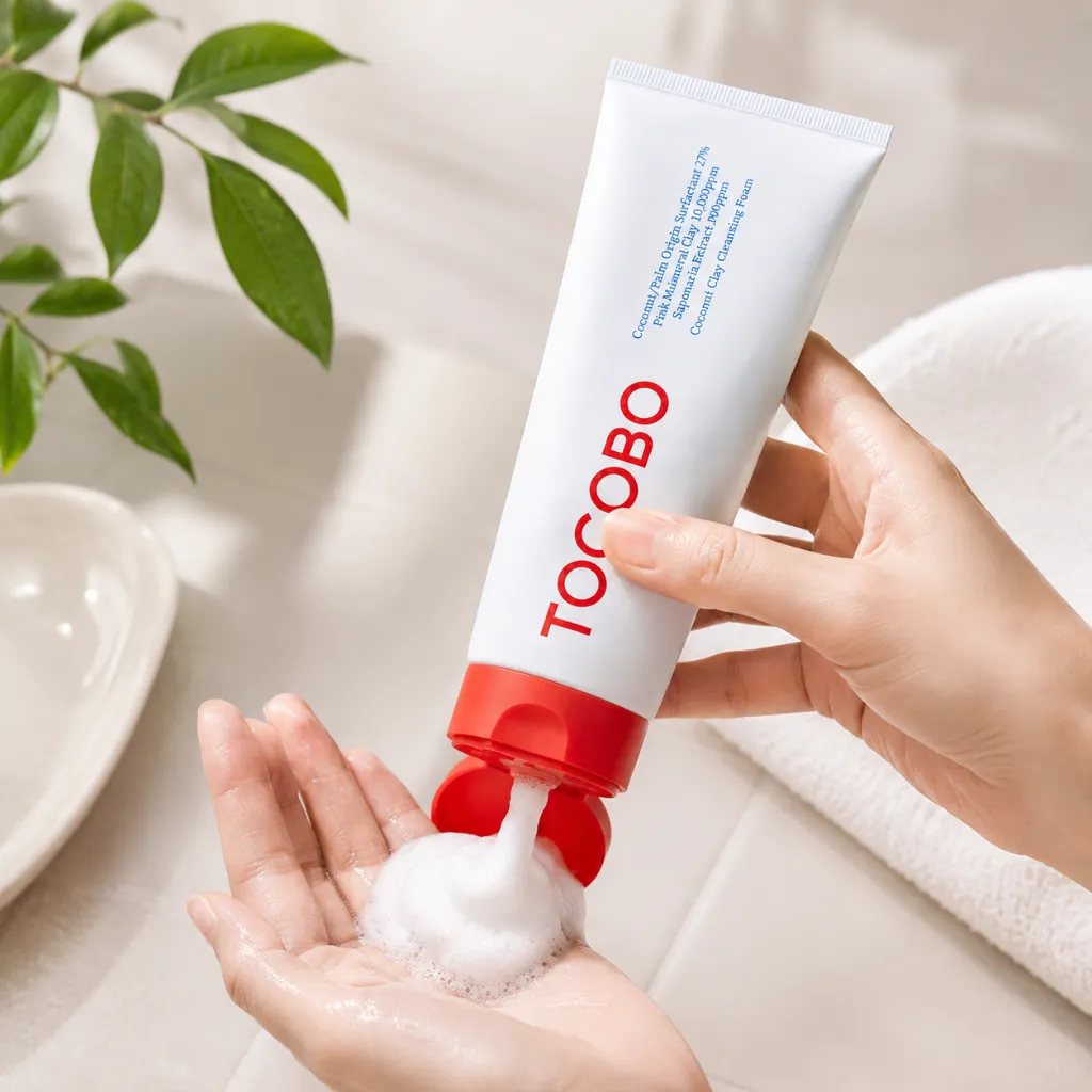 TOCOBO-Coconut-Clay-Cleansing-Foam-150ml-lifestyle-3.webp