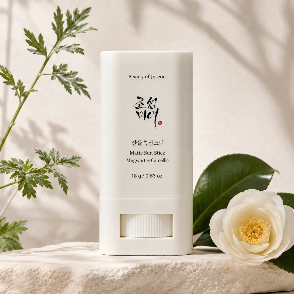 BEAUTY-OF-JOSEON-Matte-sun-stick -Mugwort-+-Camilia-18g-lifestyle-1.webp