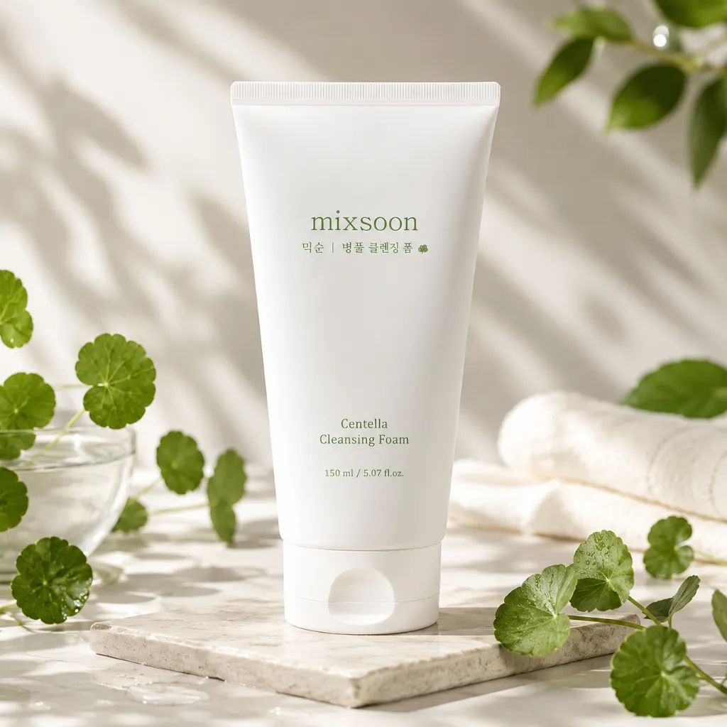 MIXSOON-Centella-Cleansing-Foam-150ml-lifestyle-1.webp