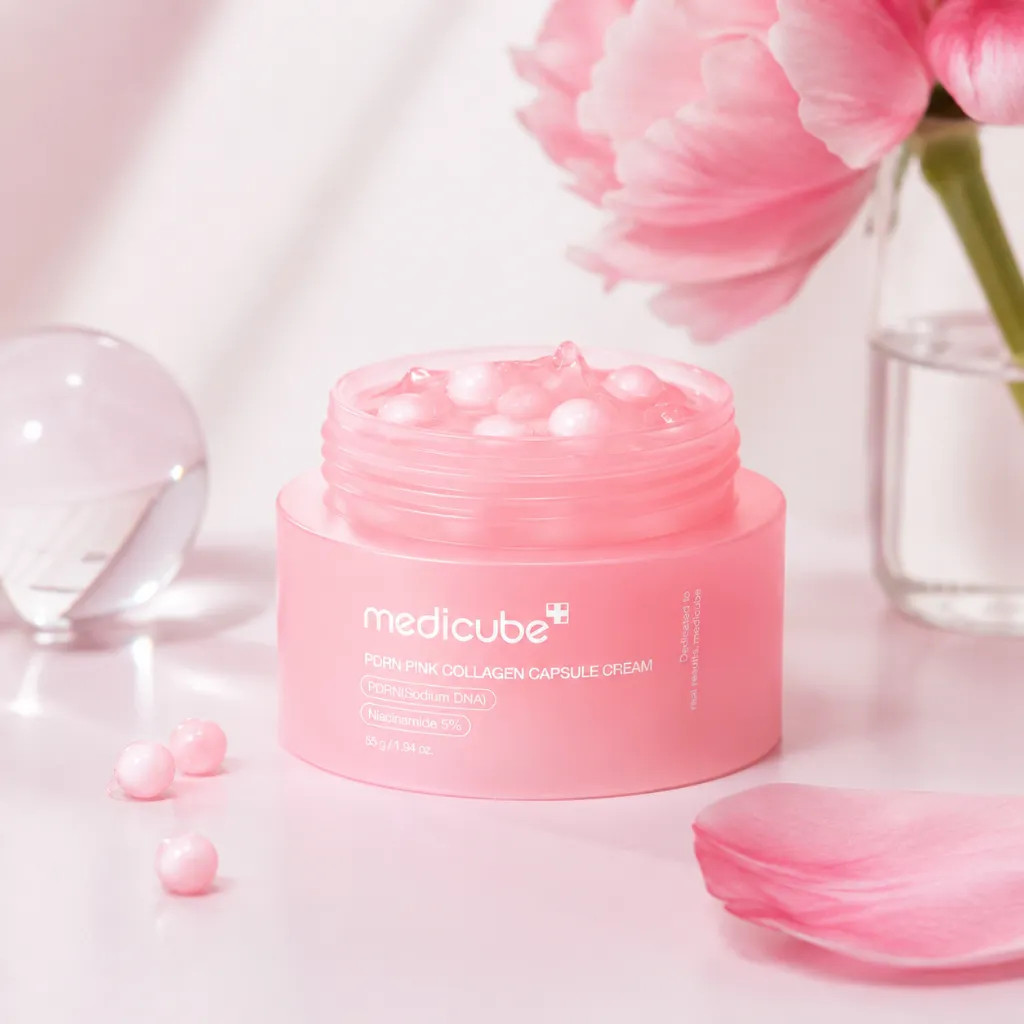 MEDICUBE-PDRN-Pink-Collagen-Capsule-Cream-55gr-textura.webp